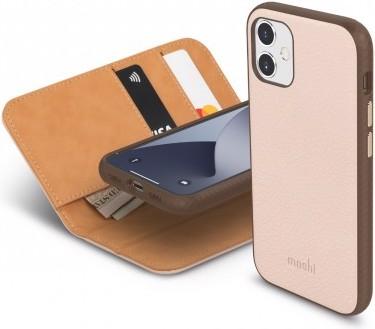 Immagine prodotto Moshi Custodia Overture con portafoglio magnetico staccabile per iPhone 12 mini - Luna Pink (Apple iPhone 12 mini)