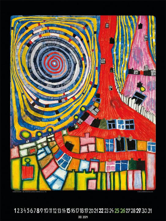 Produktbild Hundertwasser Bildkalender Art (48 x 65 cm, Deutsch)