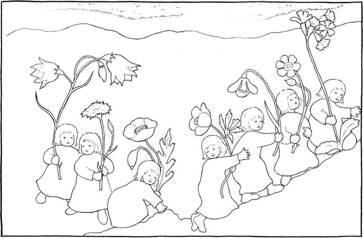 Produktbild Die Wurzelkinder: Wurzelkinder-Malbuch (Deutsch, Sibylle von Olfers, 2020)