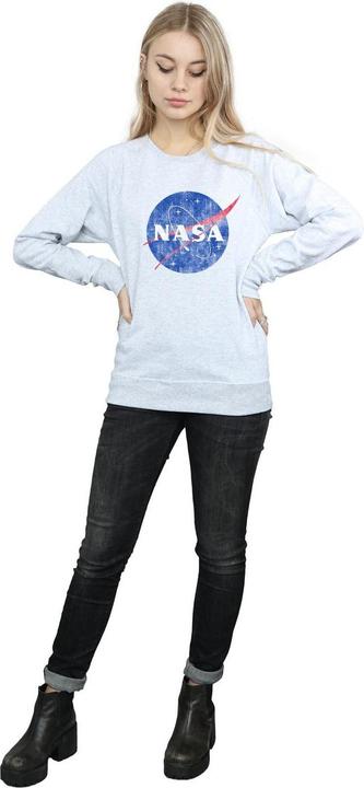 Actual product image Nasa Womens/Ladies Insignia Distressed Sweatshirt (L)