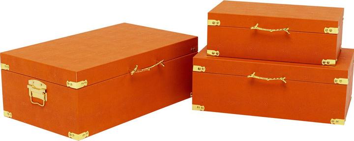 Actual product image Kare Design Box Noah Orange (3/Set)