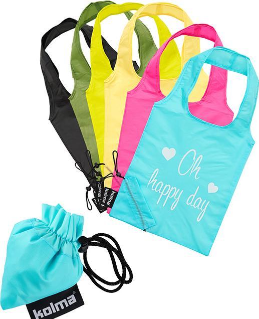 Image du produit Kolma Einkaufstasche RPET "Oh happy day" olivgrün