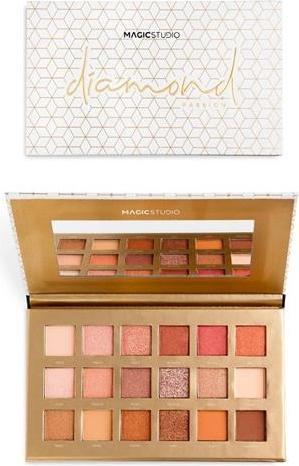Actual product image IDC Institute EYESHADOW PALETTE 18 colours #diamond 1 u (Beige)
