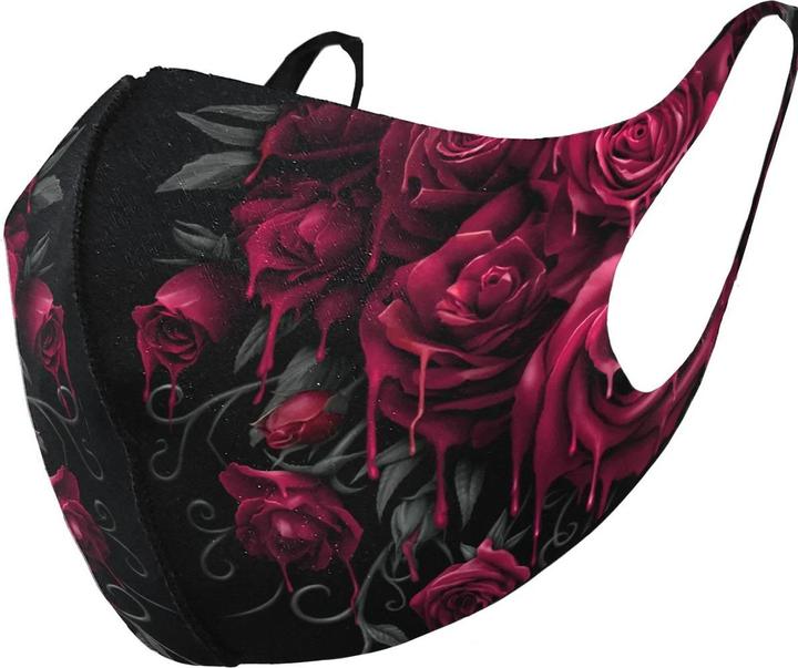 Actual product image Spiral Blood Rose Face Mask