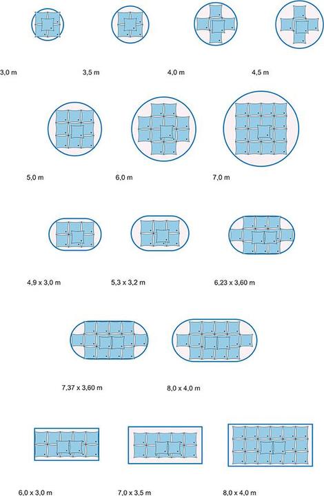 Image du produit Poolomio Coussins de piscine Coussins d'hivernage pour bâche d'hivernage