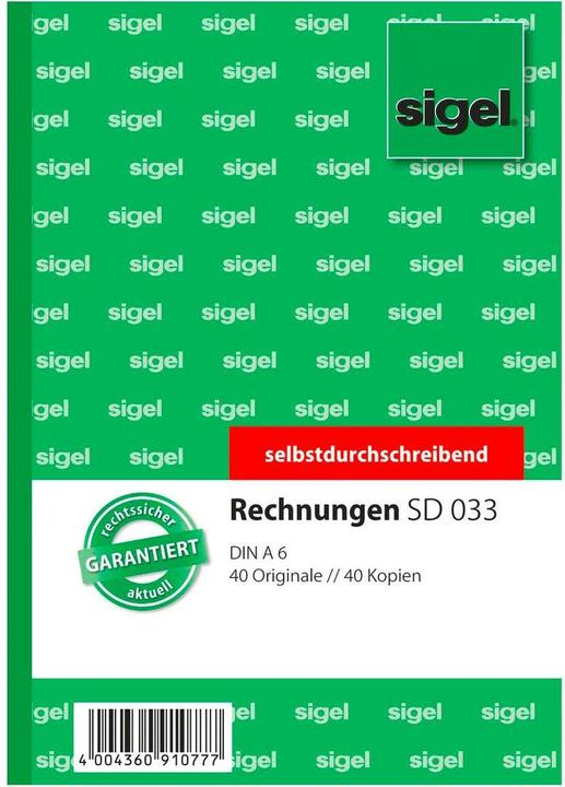 Produktbild Sigel Rechnungen (40 x)