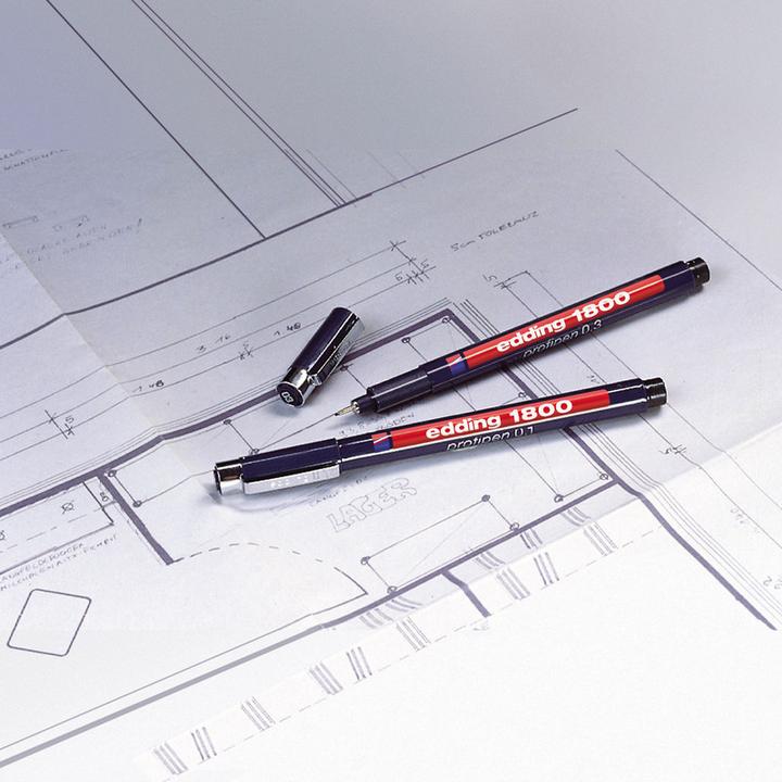 Immagine prodotto Edding Profipen 1800 (Nero, 3 x)
