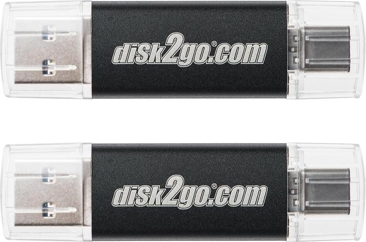 Produktbild Disk2go Switch 2-Pack (64 GB, USB-A, USB-C)