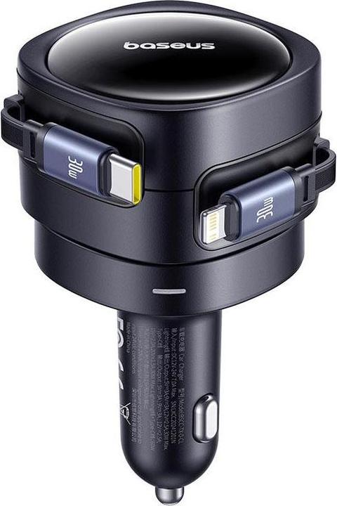 Produktbild Baseus Enjoyment Max Car Charger C+L Cables 60W Cosmic Black