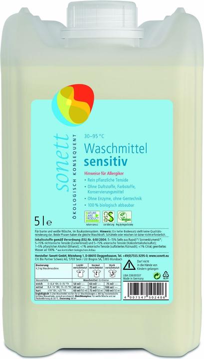 Sonett Waschmittel sensitiv (95 Waschgänge, Flüssigwaschmittel)