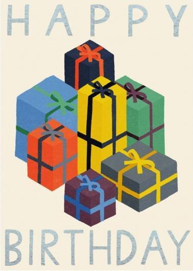 Image du produit Cart Carte d'anniversaire Joyeux anniversaire Cadeaux (1 pcs)