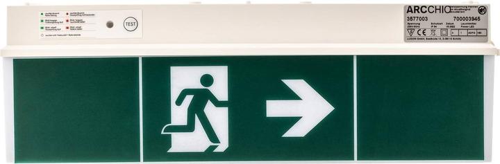 Actual product image Arcchio Nevian LED emergency light, plastic