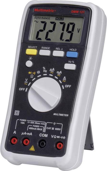 Image du produit Multimetrix Multimètre à main DMM 121 (CAT III 600V)