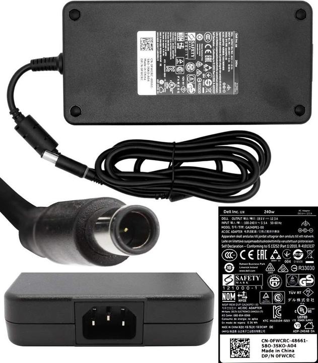 Produktbild Dell Laptop-Netzteil 240 W 5 mm 12,3 A 19,5 V (PA-9E) (240 W)