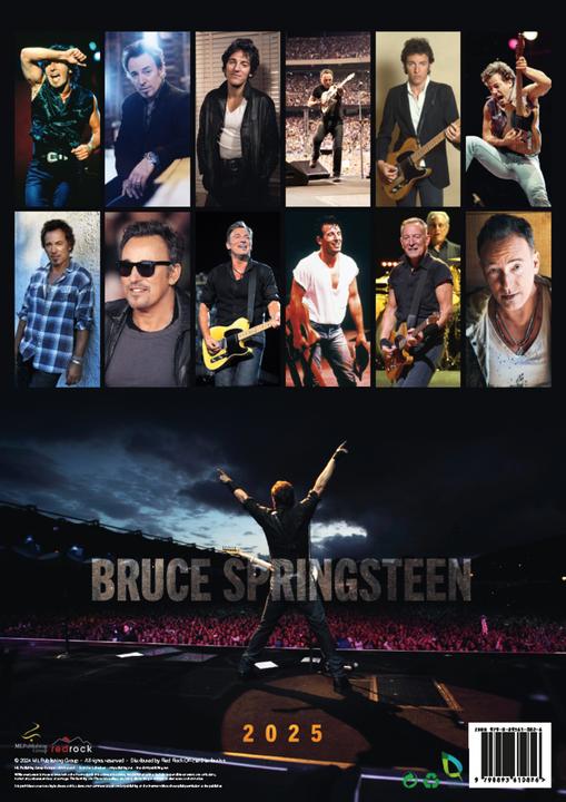 Actual product image Bruce Springsteen Calendar 2025 (30 x 42 cm, Hardcover, German)
