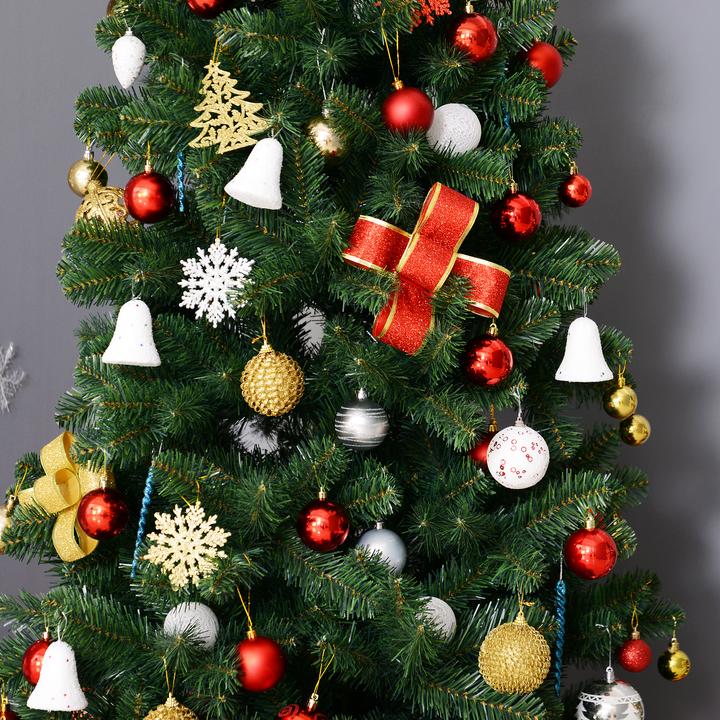 Produktbild Homcom Tannenbaum mit Metallständer (210 cm)