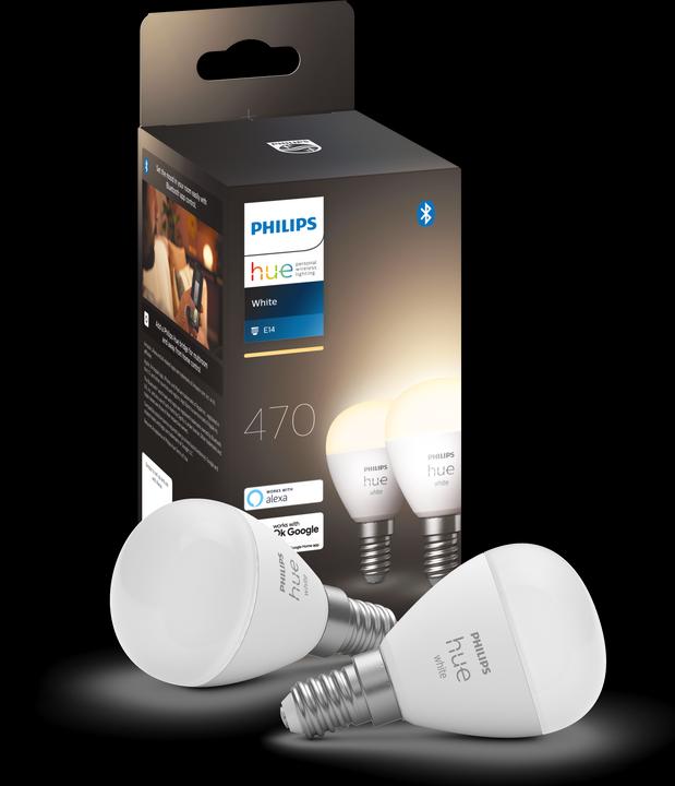 Image du produit Philips Hue Teinte White Luster (E14, 5.70 W, 470 lm, 2 x, G)