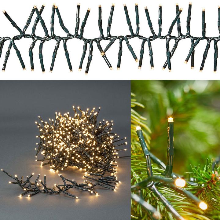 Produktbild Nedis Dekorative Lichter | Cluster | 768 LED's Warmweiss | 5.60 m | Lichteffekte: 7 | Innen- und Aus (8.60 m)