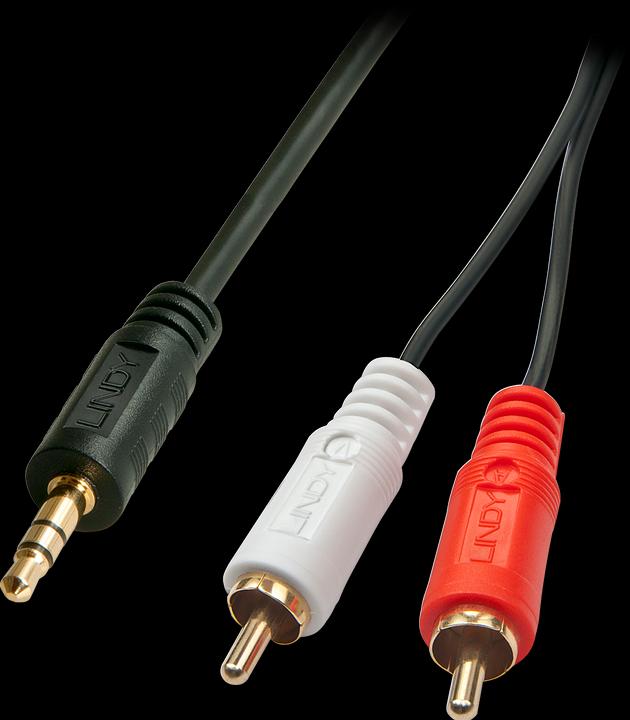 Immagine prodotto Lindy Martinetto - Cinch jack (1 m, Connettore da 3,5 mm (AUX), Cinch)