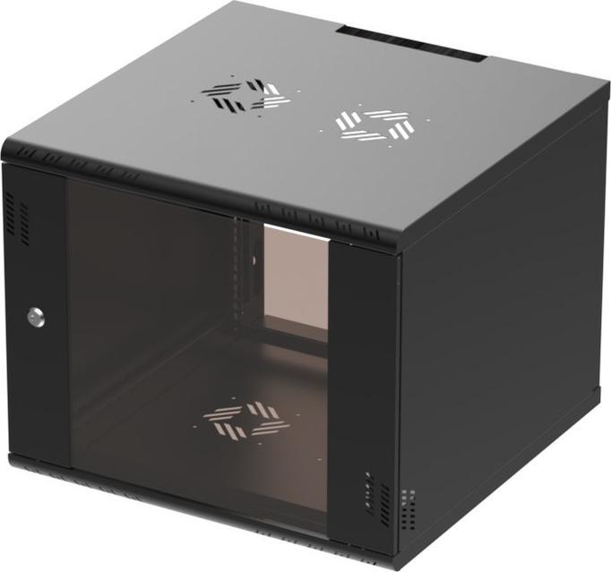 Image du produit Extralink PREMIUM 9U 600X600 WALL-MOUNTED RACKMOUNT CABINET BLACK (9 HE, Rack 19 pouces)