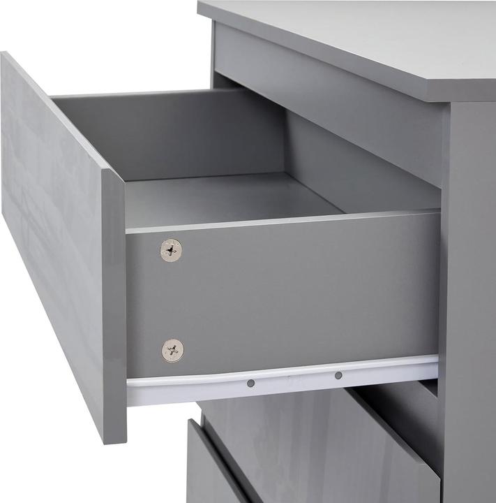 Produktbild HTI-Living Nachtschrank Kenji Hochglanz Grau 2er-Set