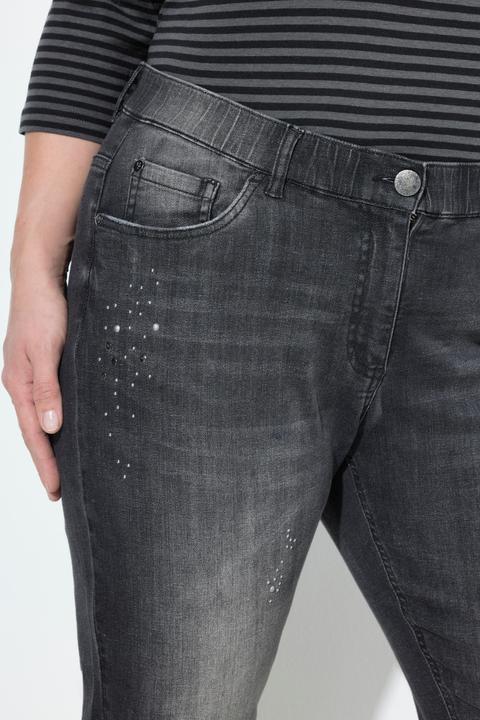 Produktbild Ulla Popken Boyfriend-Jeans, Ziernieten, Stretchdenim (46)