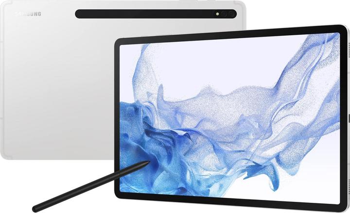 Actual product image Samsung Galaxy Tab S8+ (5G, 12.40", 256 GB, Silver)