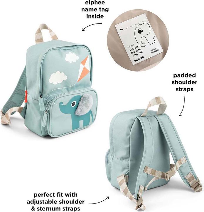 Actual product image Done by Deer Kinderrucksack Elphee Blue 4 L