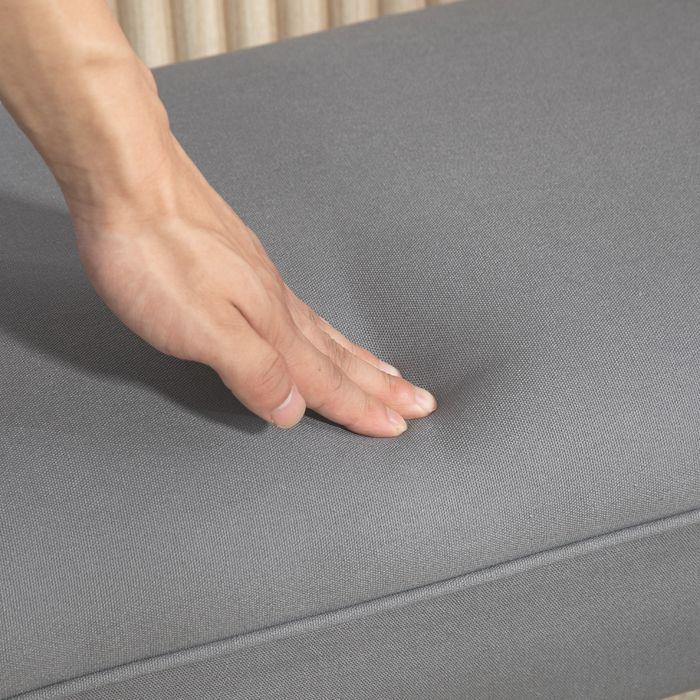 Produktbild Swisshandel24 Bettbank, Polsterbank, Sitzbank, Flurbank für Schlafzimmer, bis 130 kg Grau (36 cm)
