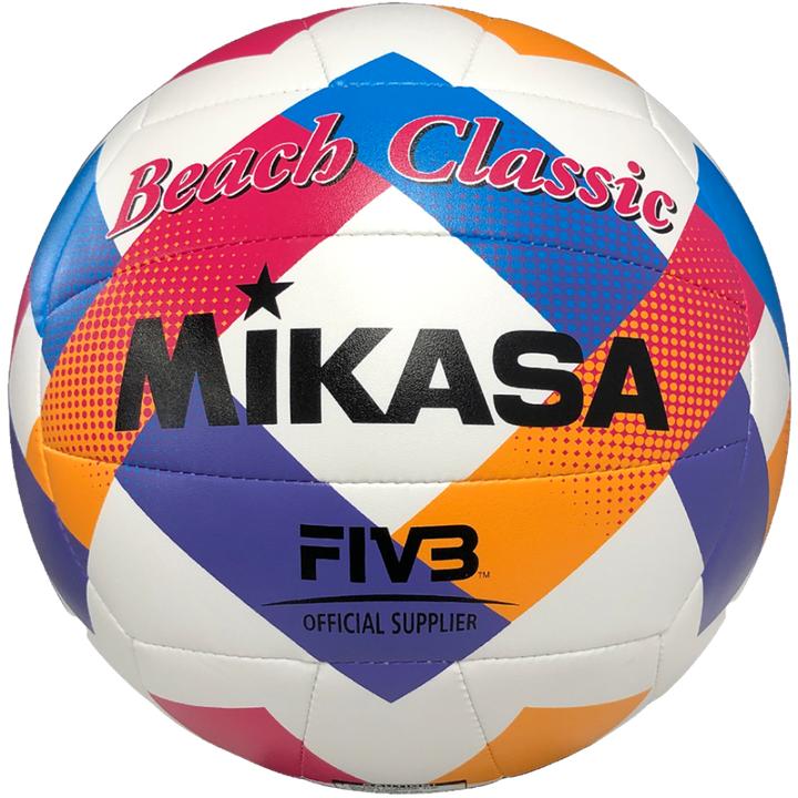 Immagine prodotto Mikasa Piłka siatkowa plażowa Beach Classic biało-niebiesko-różowa BV543C-VXA-O (5) (5)