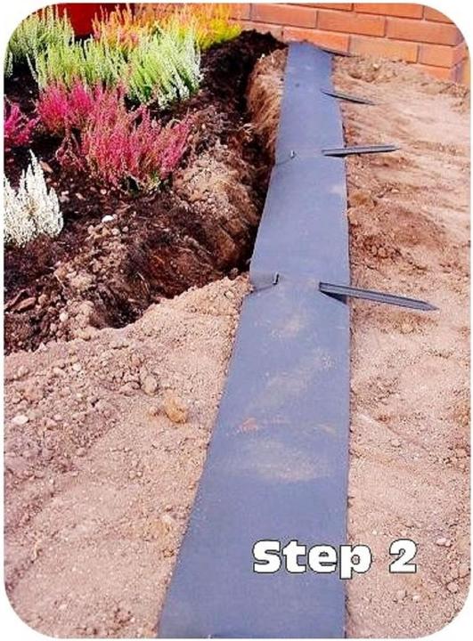 Immagine prodotto Green Split Nastro di plastica per la bordatura del prato 15 cm x 6 m (600 cm)