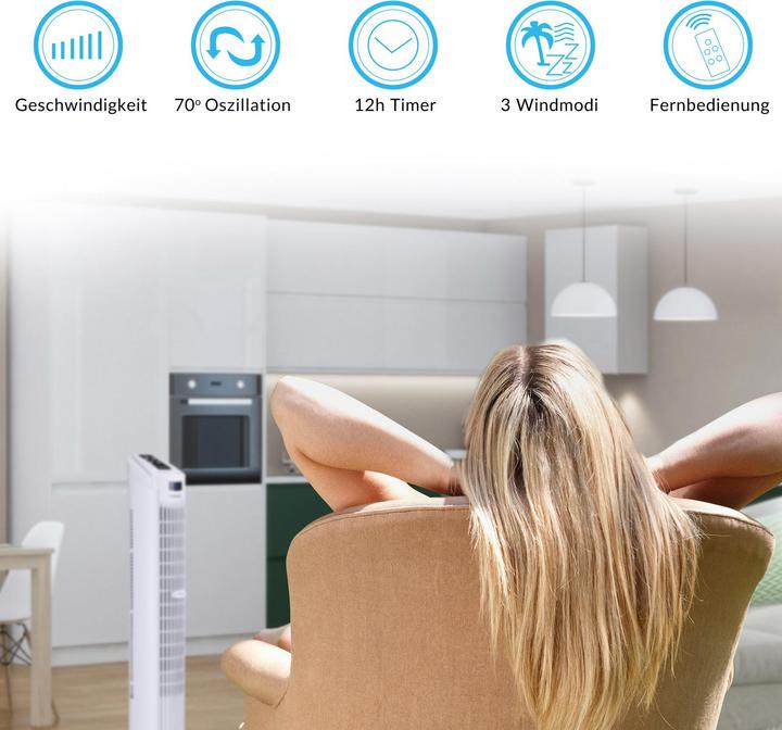 Actual product image Monzana Turmventilator (50 dB)