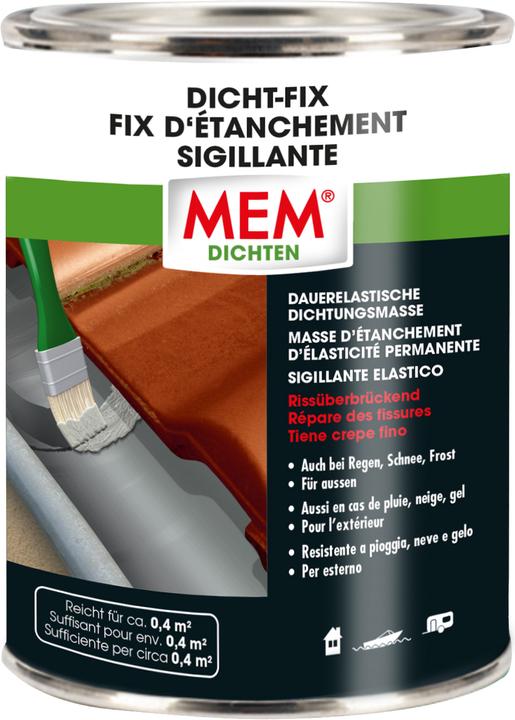 MEM Dicht Fix (1.10 kg, Grey, 750 ml)
