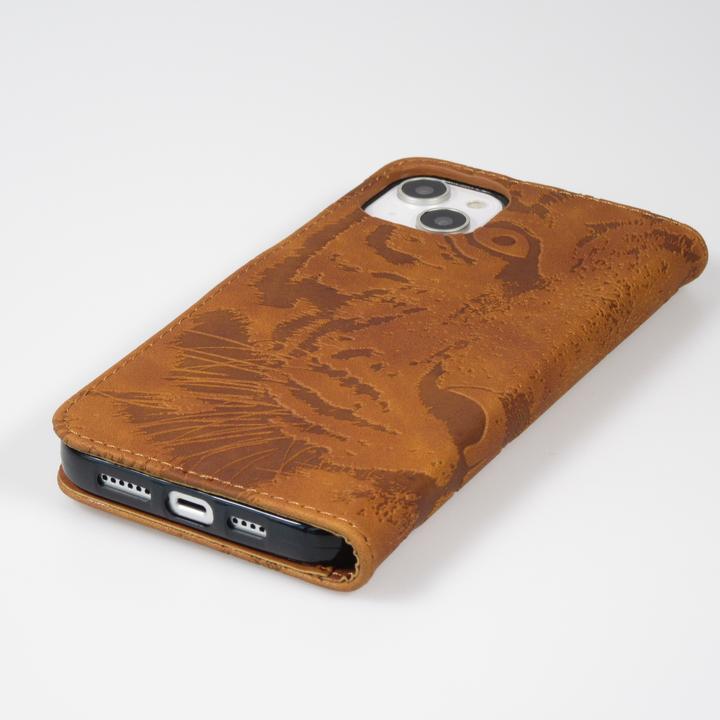 Actual product image PhoneLook Fourre Flip 3D en similicuir Oeil du tigre (Apple iPhone 14)