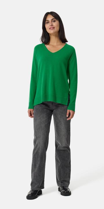 Produktbild Cash-Mere Kaschmir V-Ausschnitt Pullover mit Seitenschlitzen (L)