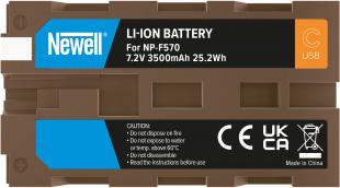 Image du produit Newell batterie Sony NP-F570 USB-C (Batterie de l'appareil photo)