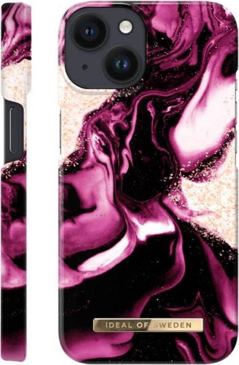 Actual product image iDeal Of Sweden Designer Cover Golden Ruby Marble (Oppo A16e, Apple iPhone 13)