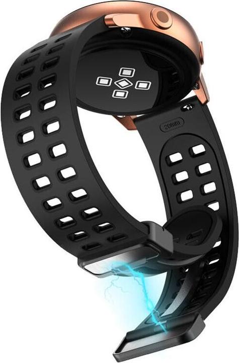 Actual product image Cbx Pure Silikon Uhrenarmband mit magnetischer Faltschliesse 22mm (22 mm, Silicone)