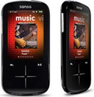SanDisk Sansa FUZE+, SDMX20R Flash MP3, 16GB, schwarz (16 GB)