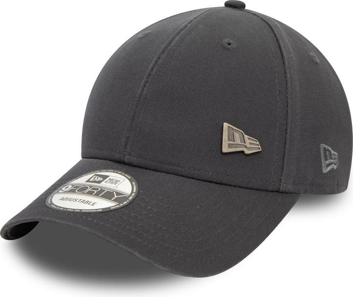 New Era 9Forty Strapback Cap - METAL PIN BADGE charcoal