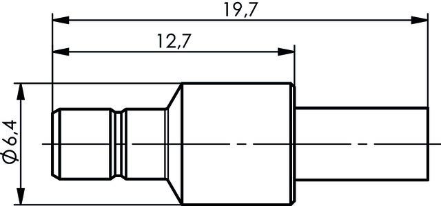 Produktbild Telegärtner SMB-Steckverbinder Stecker, gerade 50 Ohm J01160A0471 1 St.