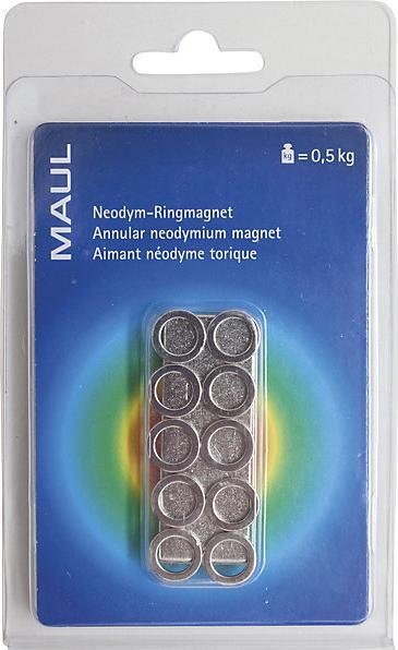 Image du produit Maul Aimant annulaire en néodyme (10 x)