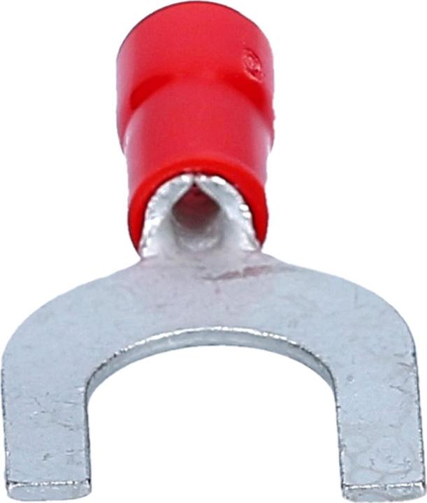 Actual product image Kalitec 100 pieces Cembre RF-U8 fork cable lugs insulated U8 red I Industrial quality
