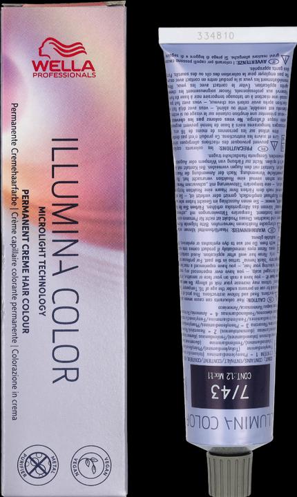 Actual product image Wella Illumina Color (7/43 medium blonde red-gold)