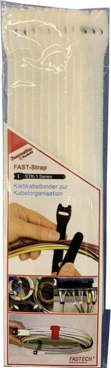 Produktbild Fastech 10 STK ETK-1-2 STRAP 13 x 200 MM (Klettkabelbinder, 200 mm, 10 Stk.)