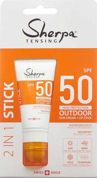 Immagine prodotto Sherpa Tensing Combi-Stick (Stick solare, Crema solare, SPF 50, 20 ml, 40 g)