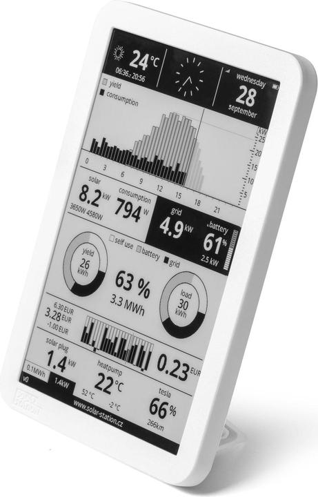 Produktbild Solar Station Solar Station 10" E-Ink-Display, Schnittstellen: WLAN