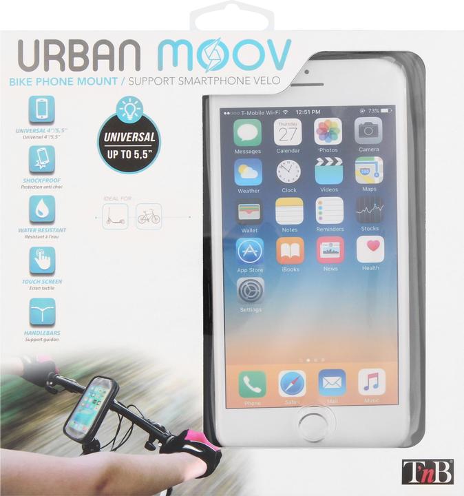 Image du produit T'nB URBAN MOOV Support pour téléphone, noir