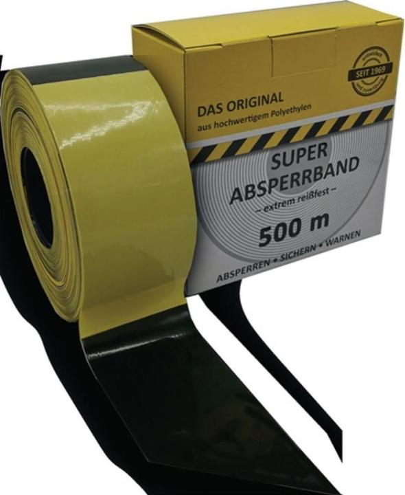 HP Autozubehör Nastro barriera L.500m W.80mm giallo/nero bloccato 500m/cartone KELMAPLAST