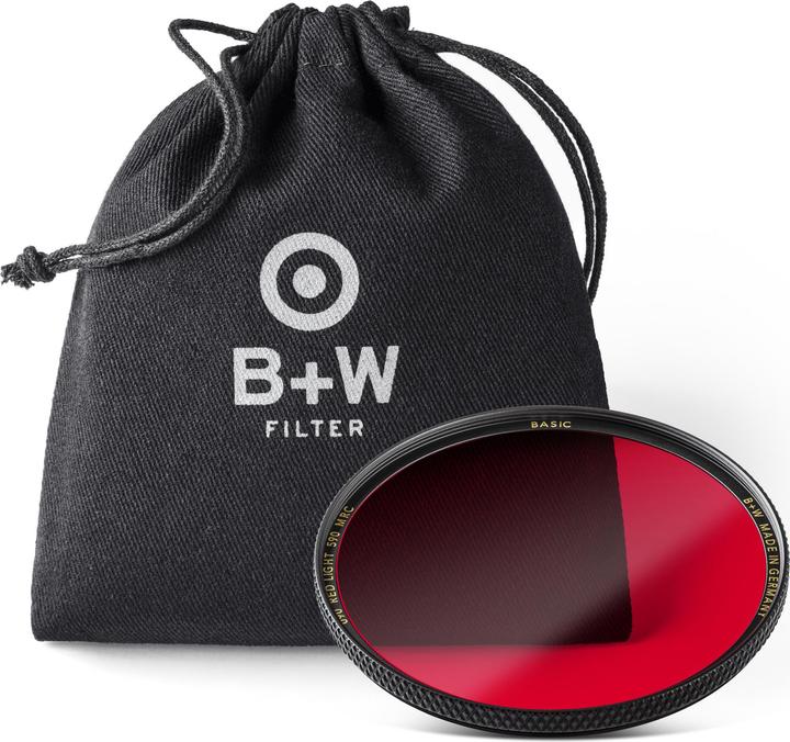 Actual product image B+W 090 Red filter, bright 590, MRC/Basic 46mm (Colour filters)